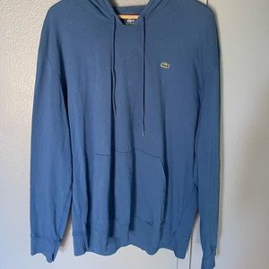 Mens Lacoste Blue Light Weight Hoodie
